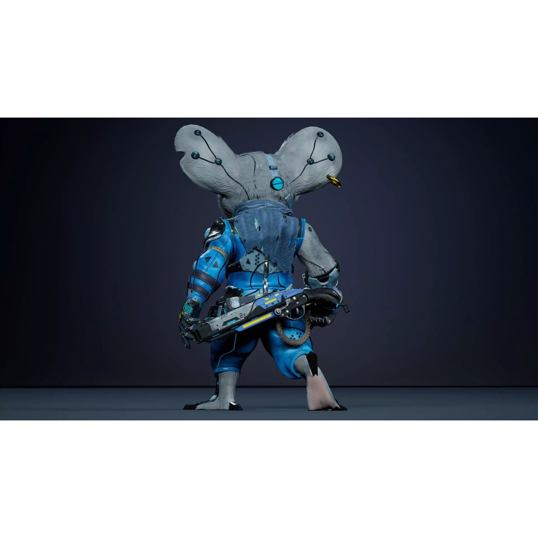 Alien Mouse 3D Model – Low Poly Animated Character, FBX - View 22