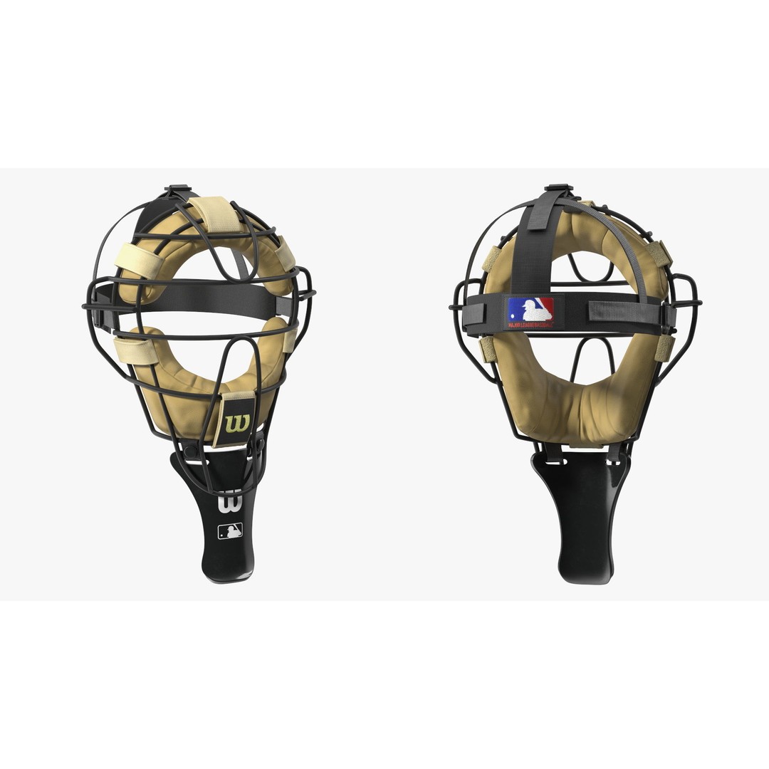 Baseball Full-Face Protection Mask 3D Model – Realistic Game-Ready Asset - View 12