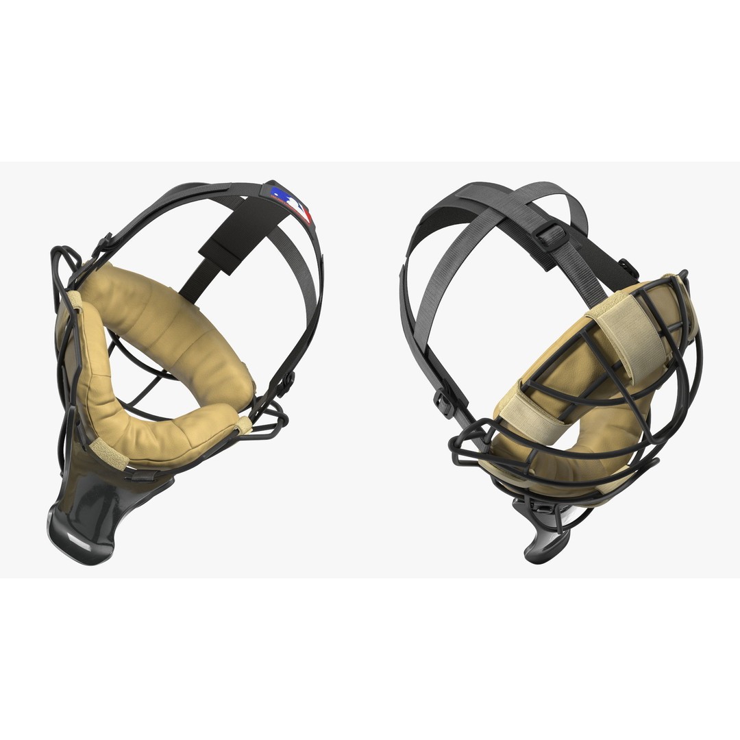 Baseball Full-Face Protection Mask 3D Model – Realistic Game-Ready Asset - View 13