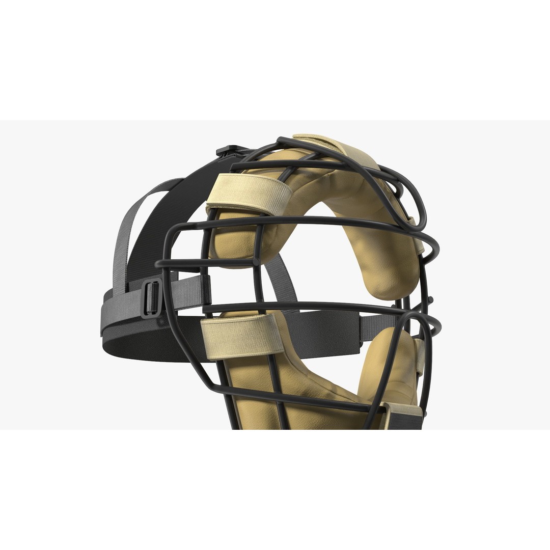 Baseball Full-Face Protection Mask 3D Model – Realistic Game-Ready Asset - View 14