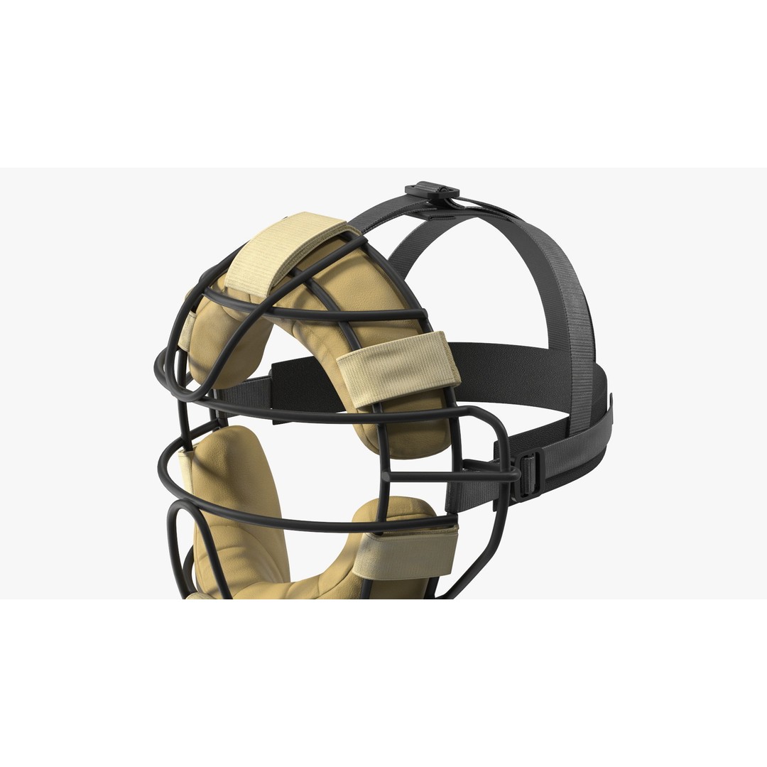 Baseball Full-Face Protection Mask 3D Model – Realistic Game-Ready Asset - View 15