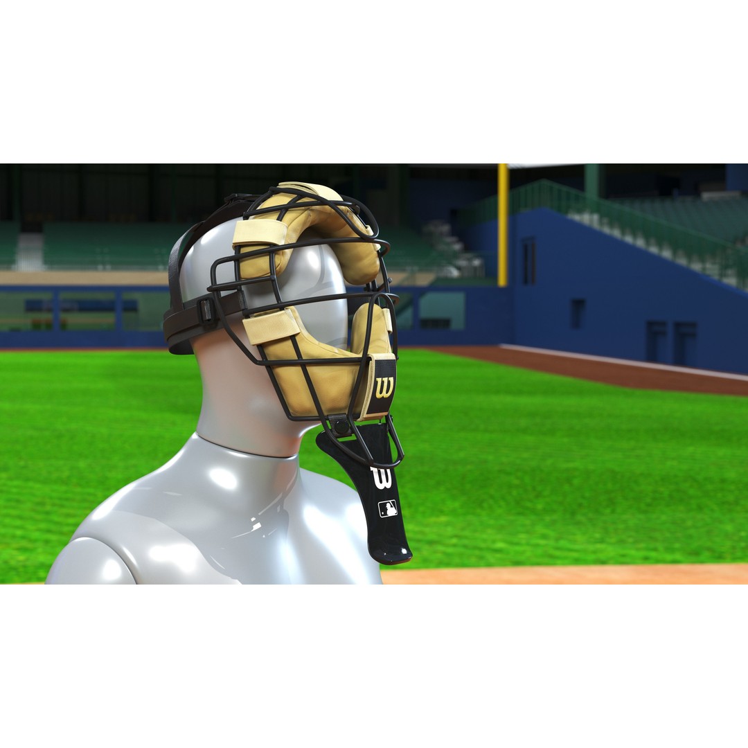 Baseball Full-Face Protection Mask 3D Model – Realistic Game-Ready Asset - View 25