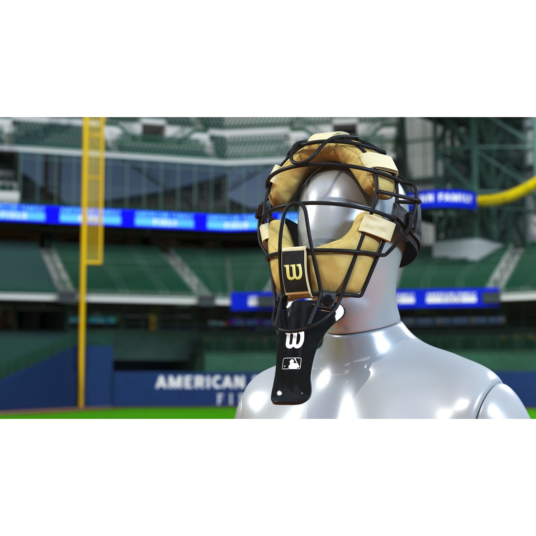 Baseball Full-Face Protection Mask 3D Model – Realistic Game-Ready Asset - View 26