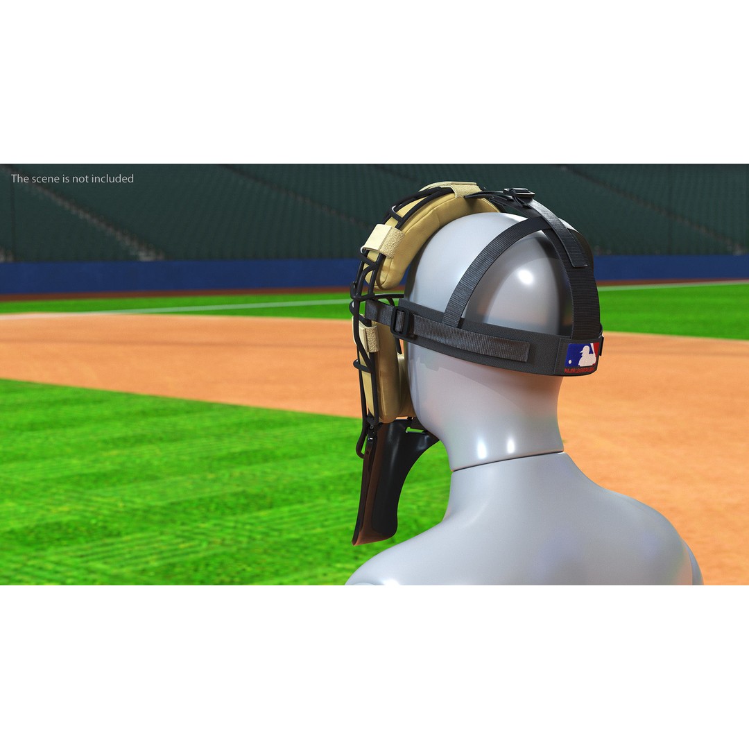Baseball Full-Face Protection Mask 3D Model – Realistic Game-Ready Asset - View 5