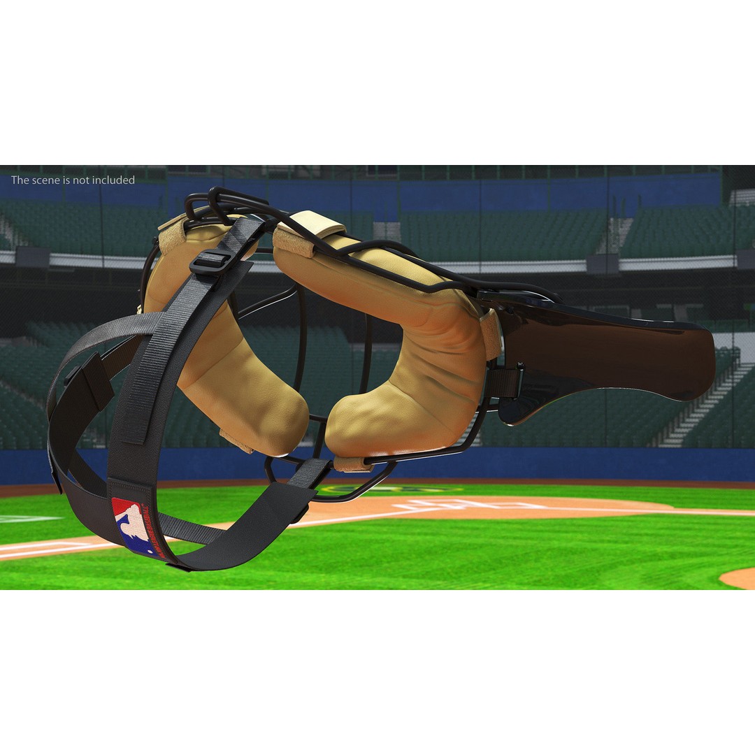 Baseball Full-Face Protection Mask 3D Model – Realistic Game-Ready Asset - View 7