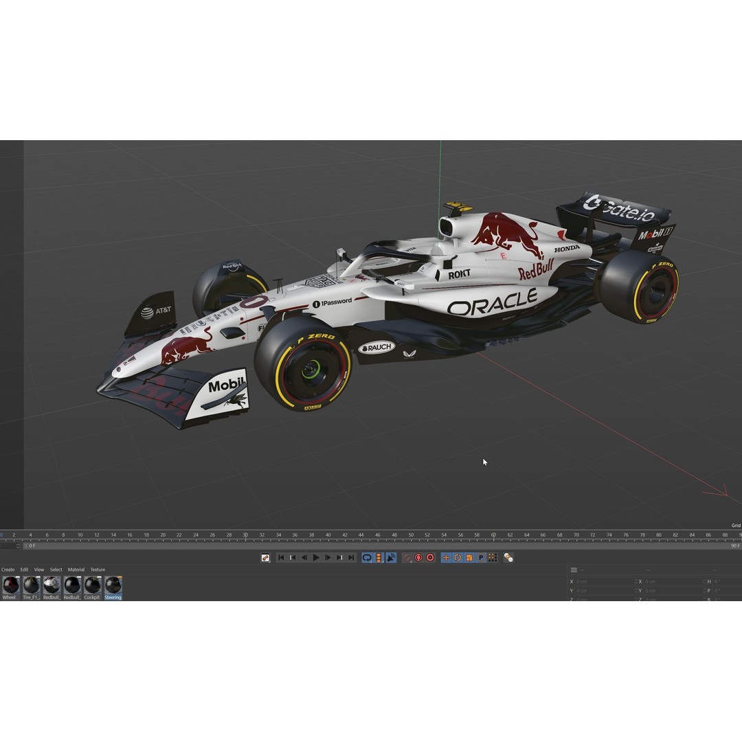 F1 Redbull RB21 3D Model – High Detail Racing Car Livery, FBX - View 17