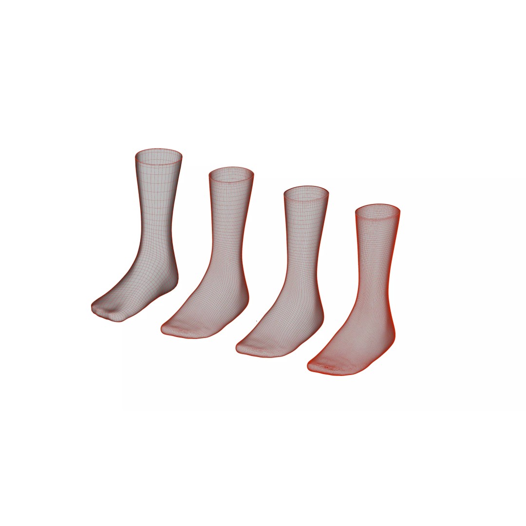 Nike Socks 3D Model – Low Poly Game Asset, FBX, PBR Textures - View 22