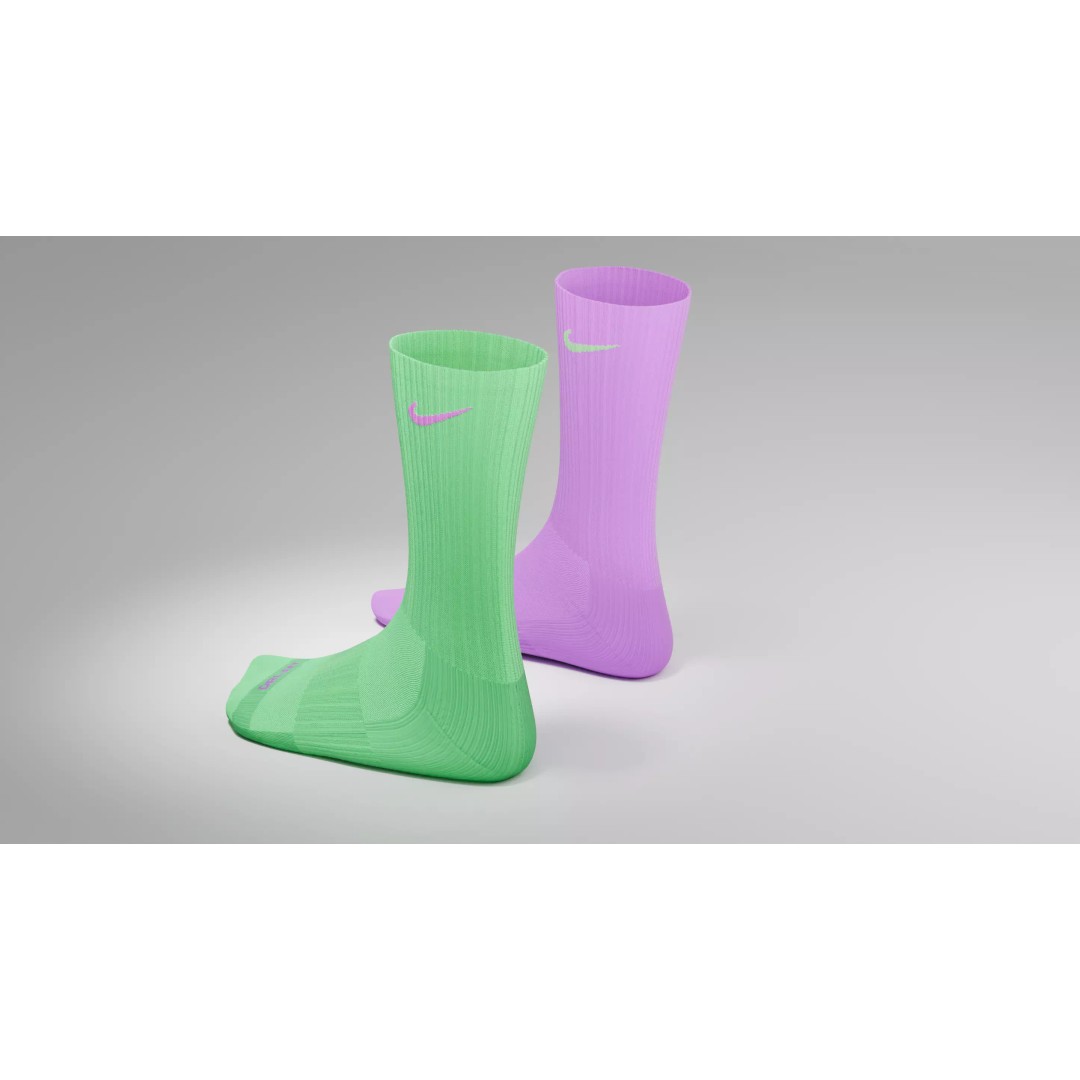 Nike Socks 3D Model – Low Poly Game Asset, FBX, PBR Textures - View 41