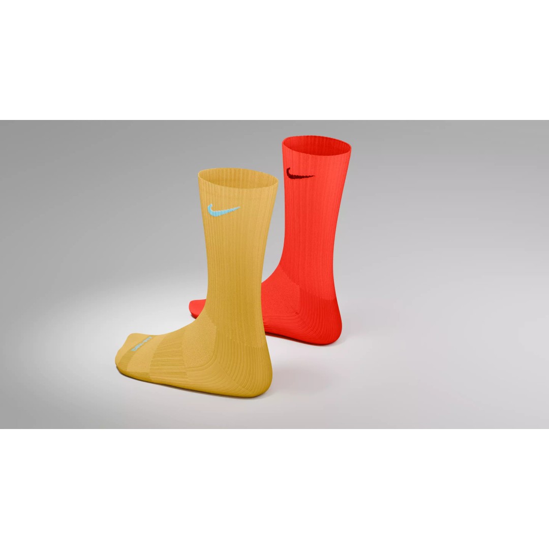 Nike Socks 3D Model – Low Poly Game Asset, FBX, PBR Textures - View 45