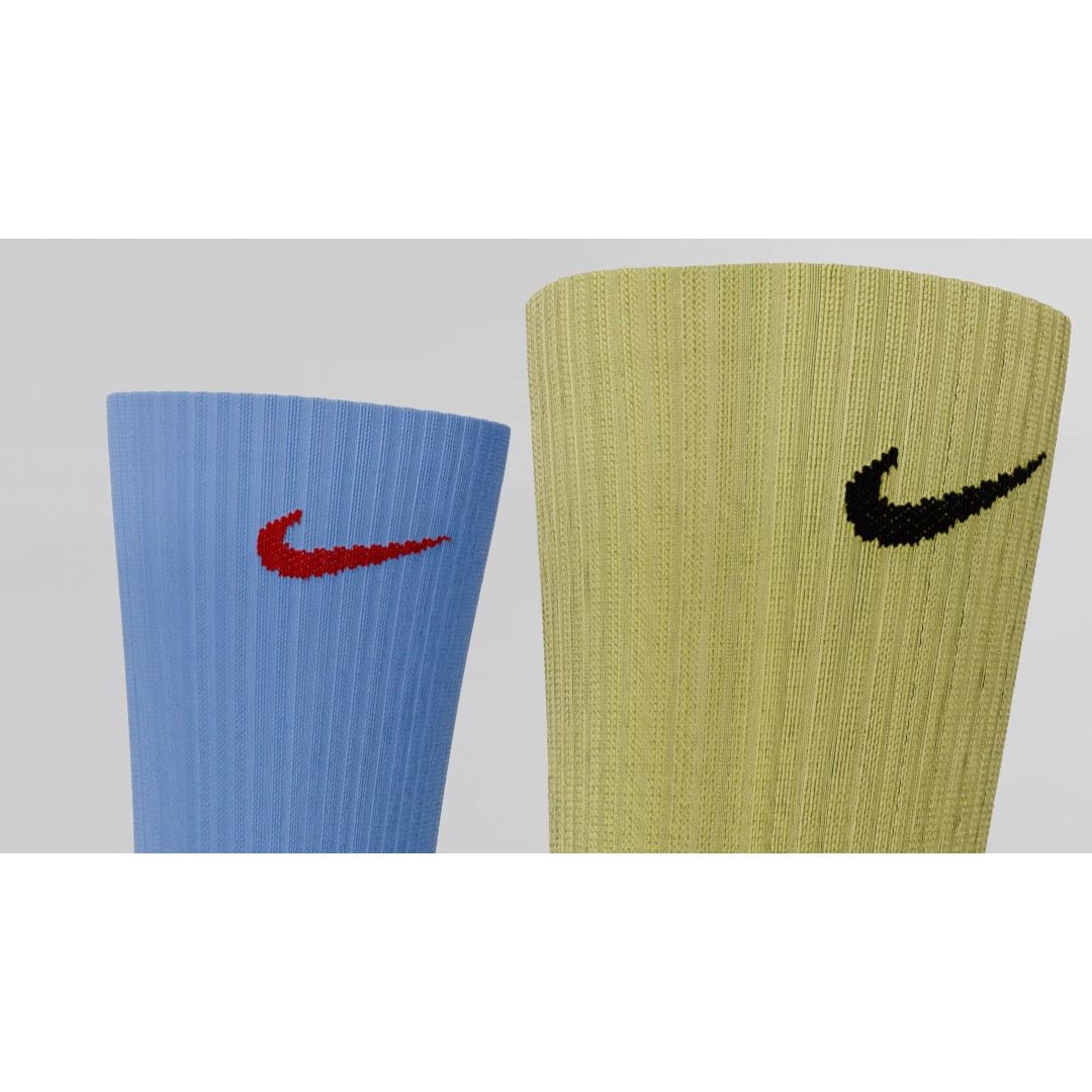 Nike Socks 3D Model – Low Poly Game Asset, FBX, PBR Textures - View 50