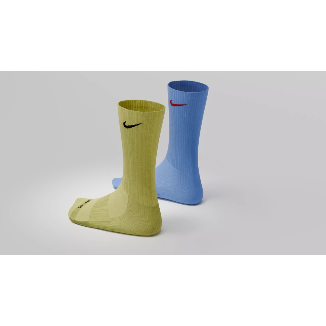 Nike Socks 3D Model – Low Poly Game Asset, FBX, PBR Textures - View 54