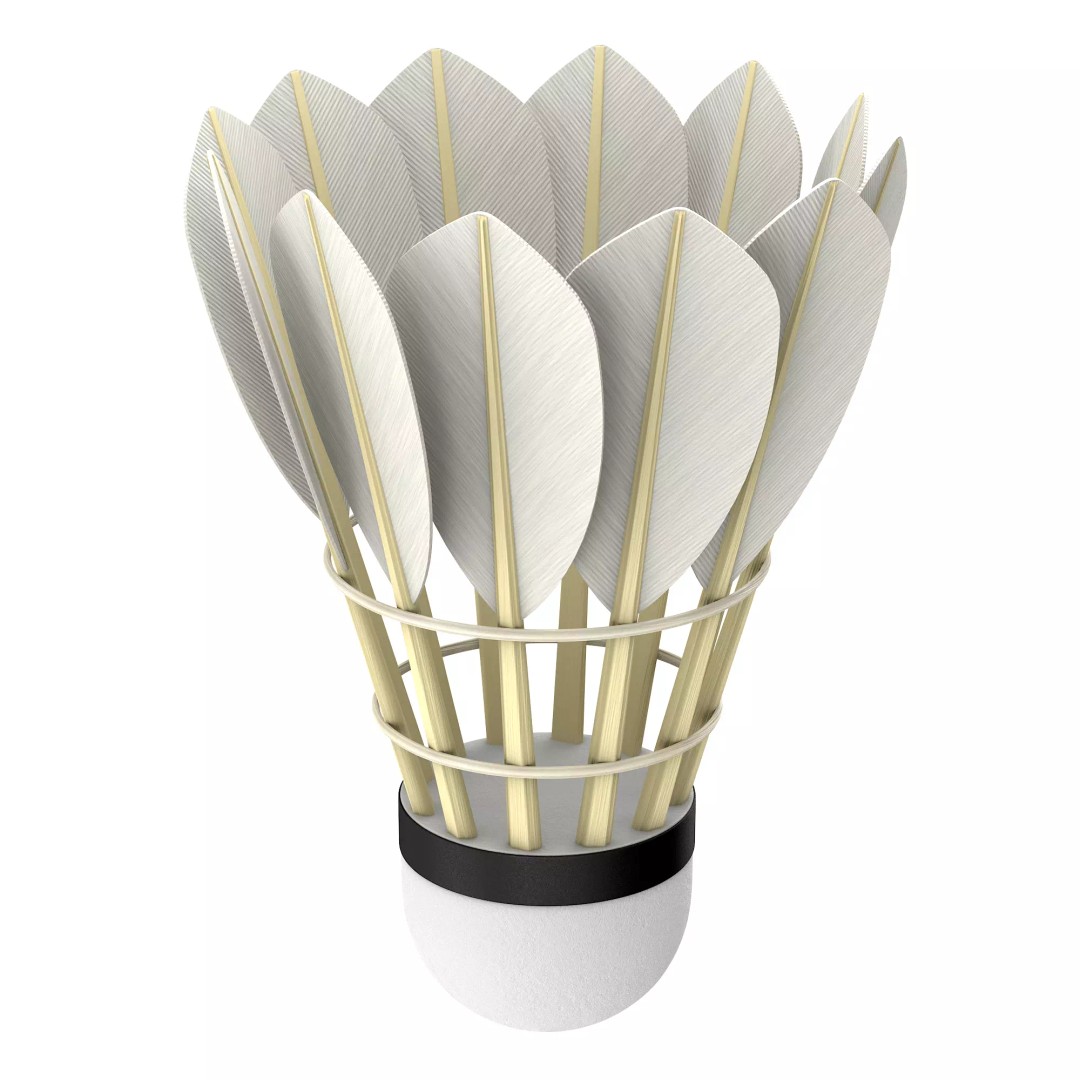 Shuttlecock 3D Model – High Poly Photorealistic Asset, FBX - View 11