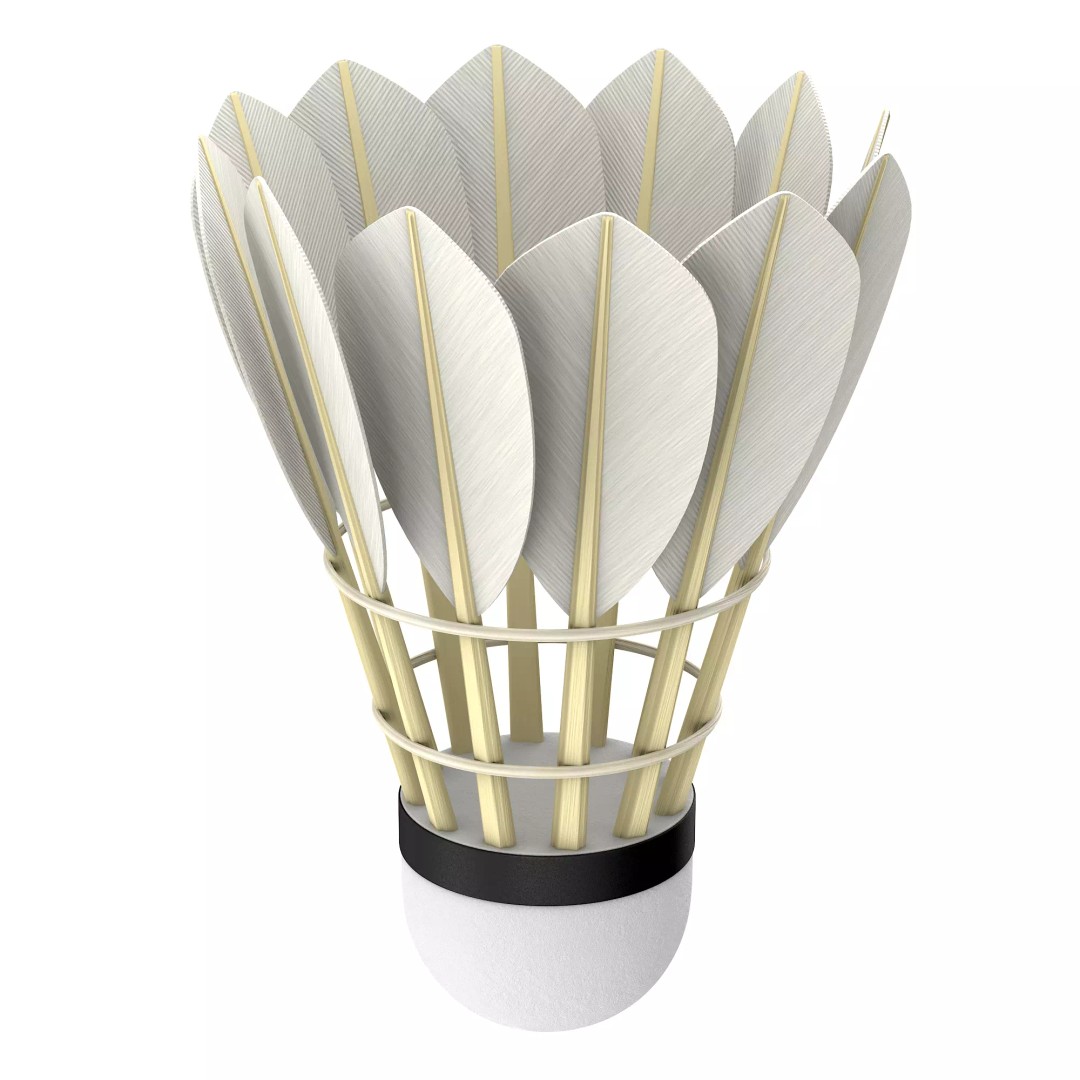 Shuttlecock 3D Model – High Poly Photorealistic Asset, FBX - View 12