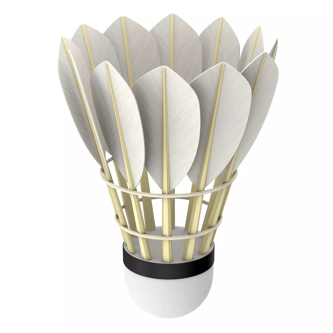 Shuttlecock 3D Model – High Poly Photorealistic Asset, FBX - View 13
