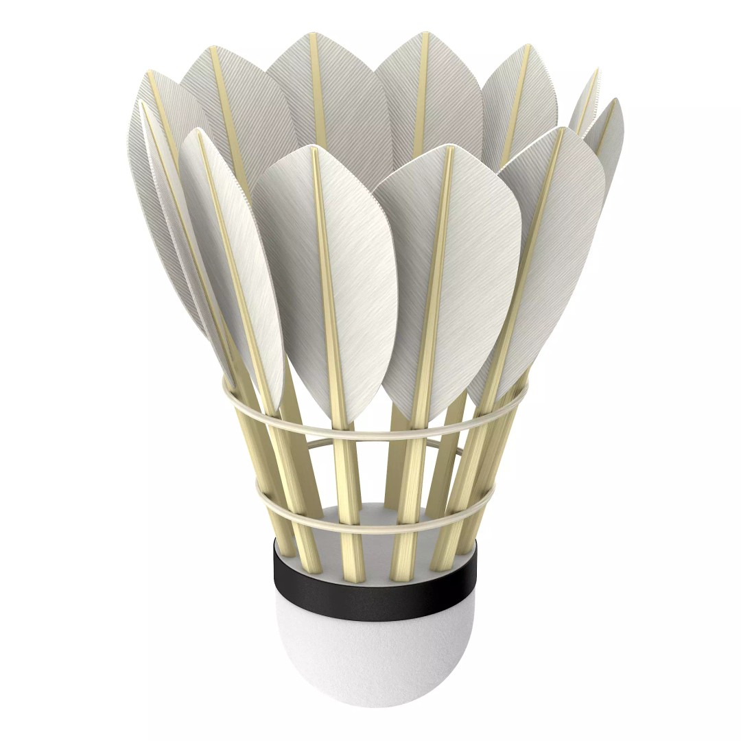 Shuttlecock 3D Model – High Poly Photorealistic Asset, FBX - View 14