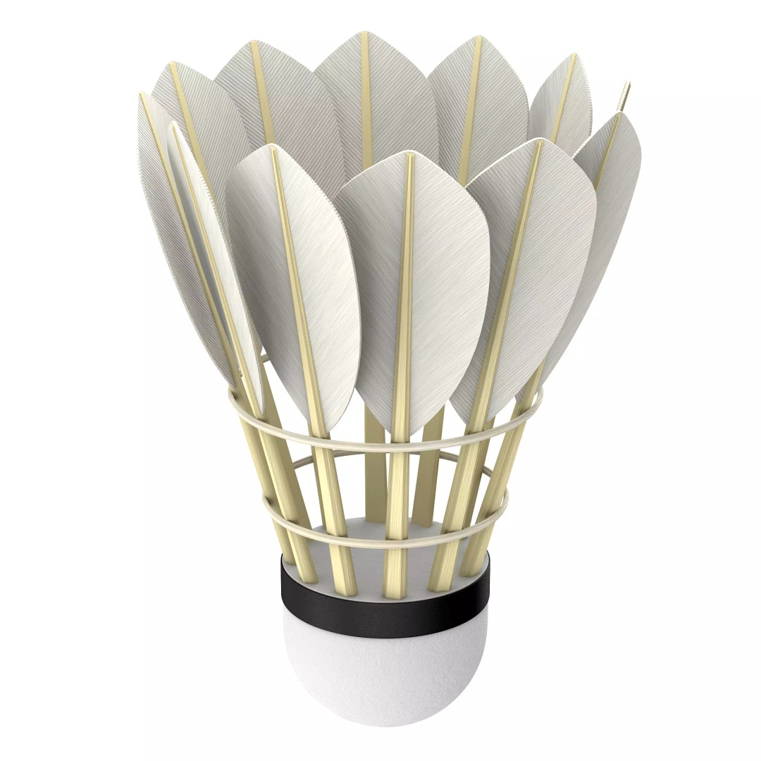 Shuttlecock 3D Model – High Poly Photorealistic Asset, FBX - View 15