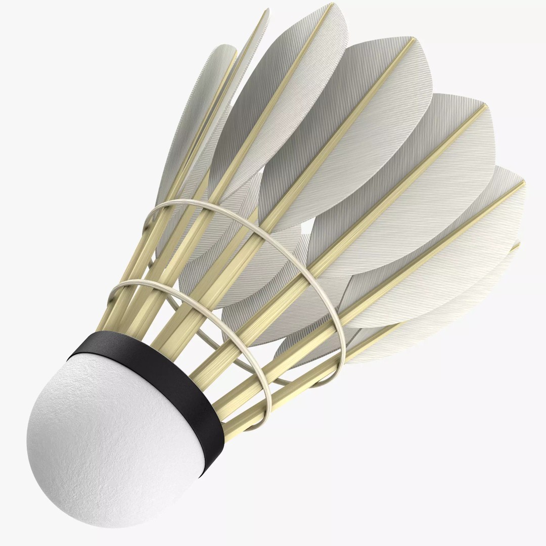 Shuttlecock 3D Model – High Poly Photorealistic Asset, FBX - View 2