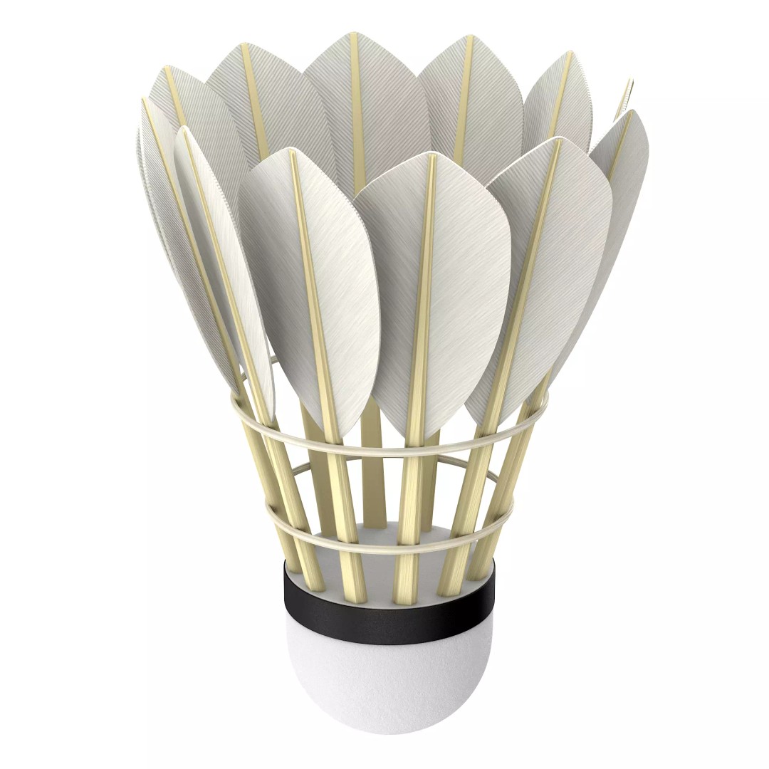 Shuttlecock 3D Model – High Poly Photorealistic Asset, FBX - View 20