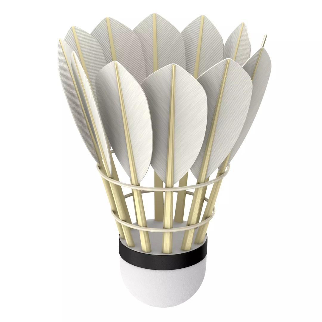 Shuttlecock 3D Model – High Poly Photorealistic Asset, FBX - View 23