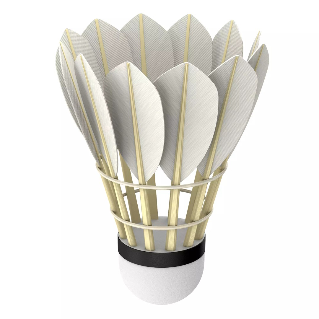 Shuttlecock 3D Model – High Poly Photorealistic Asset, FBX - View 25