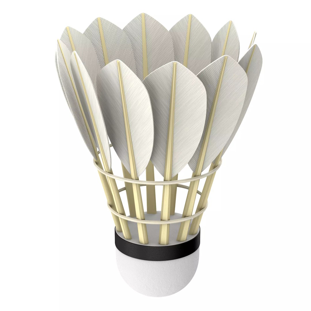 Shuttlecock 3D Model – High Poly Photorealistic Asset, FBX - View 28