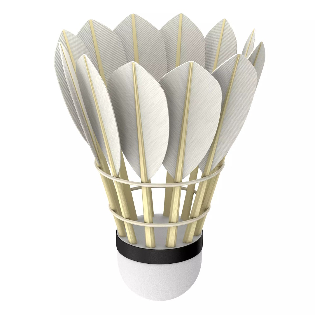 Shuttlecock 3D Model – High Poly Photorealistic Asset, FBX - View 30