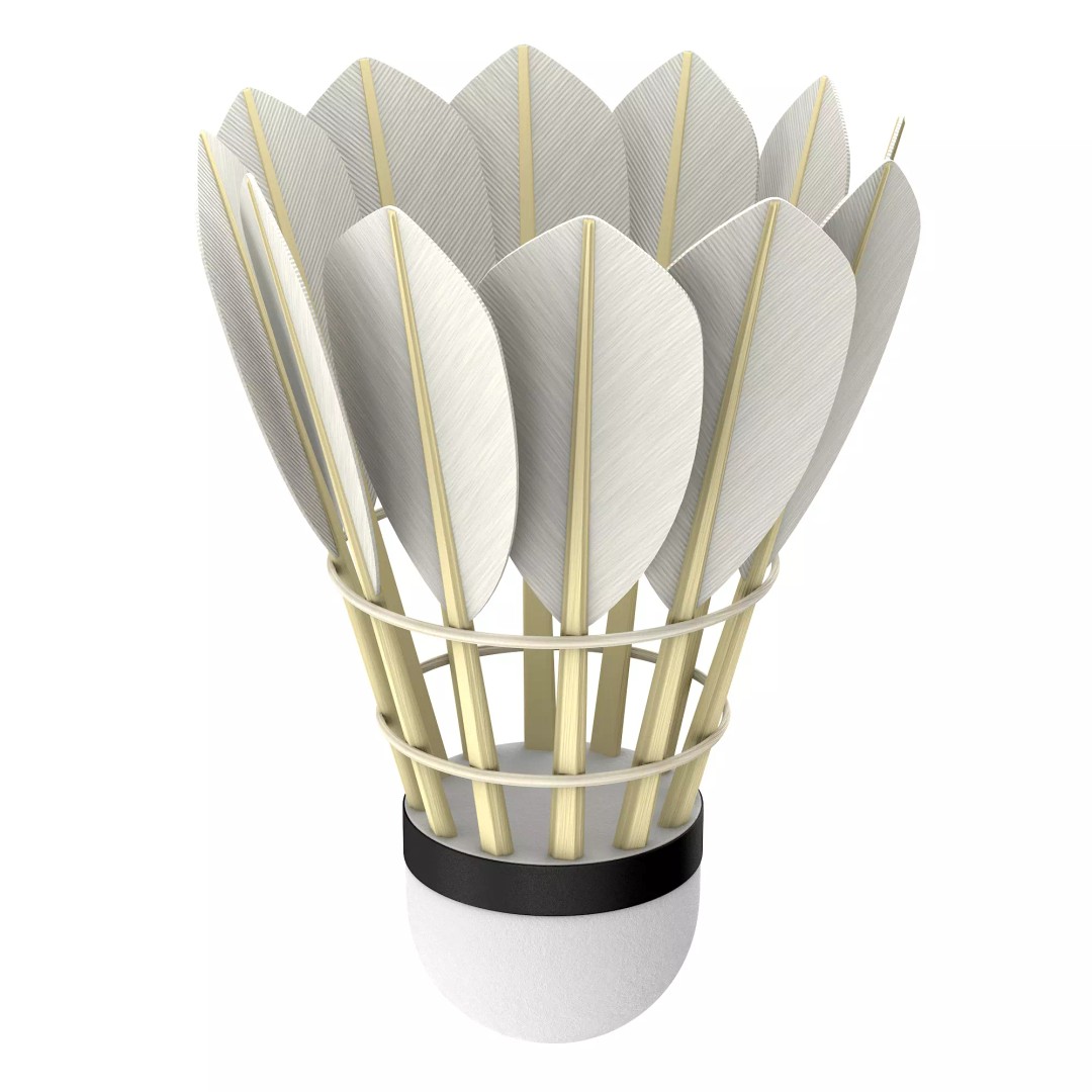 Shuttlecock 3D Model – High Poly Photorealistic Asset, FBX - View 31