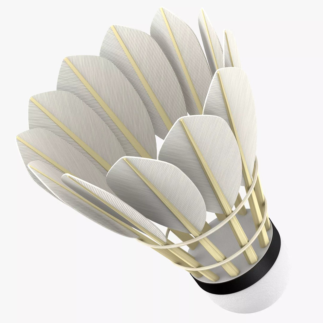 Shuttlecock 3D Model – High Poly Photorealistic Asset, FBX - View 4