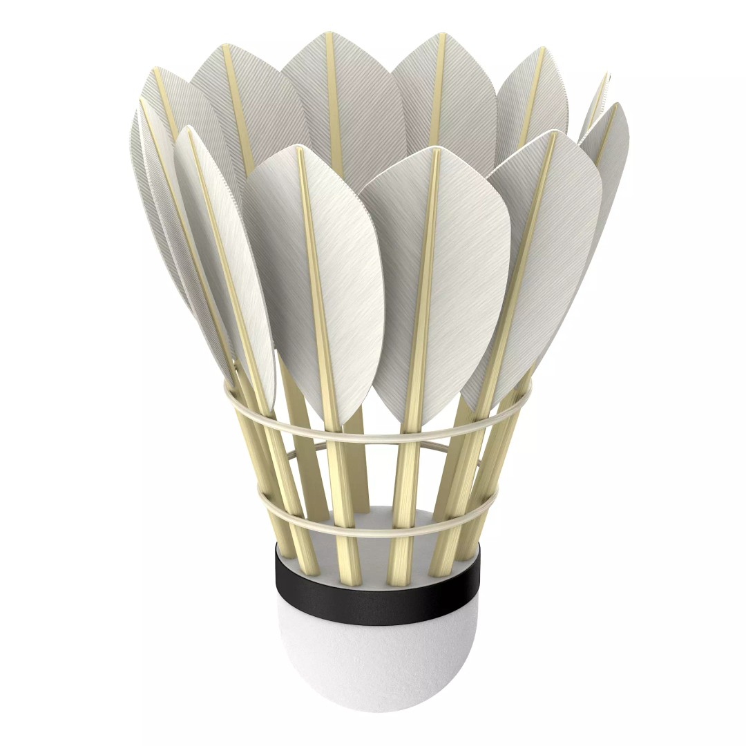 Shuttlecock 3D Model – High Poly Photorealistic Asset, FBX - View 41