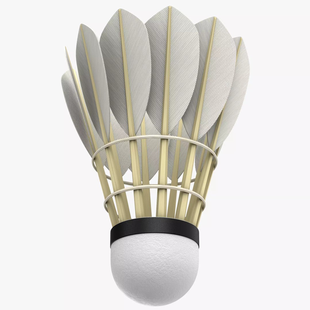 Shuttlecock 3D Model – High Poly Photorealistic Asset, FBX - View 5