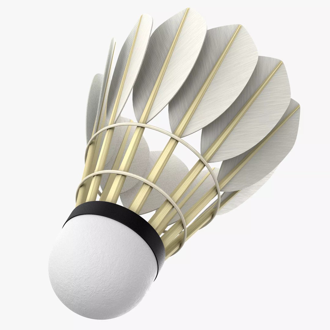 Shuttlecock 3D Model – High Poly Photorealistic Asset, FBX - View 6