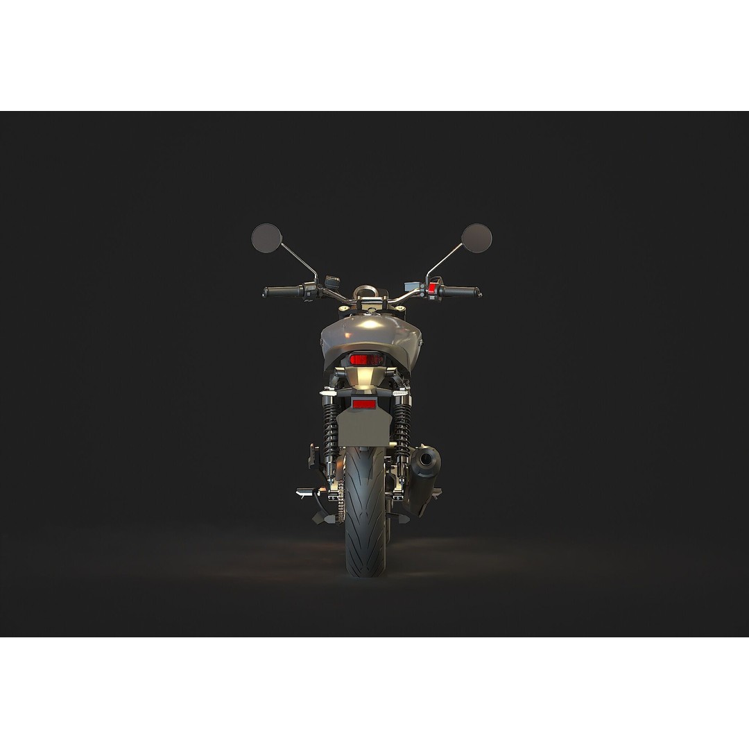 Honda GB 350 3D Model – Realistic Motorcycle Base Mesh, FBX - View 7