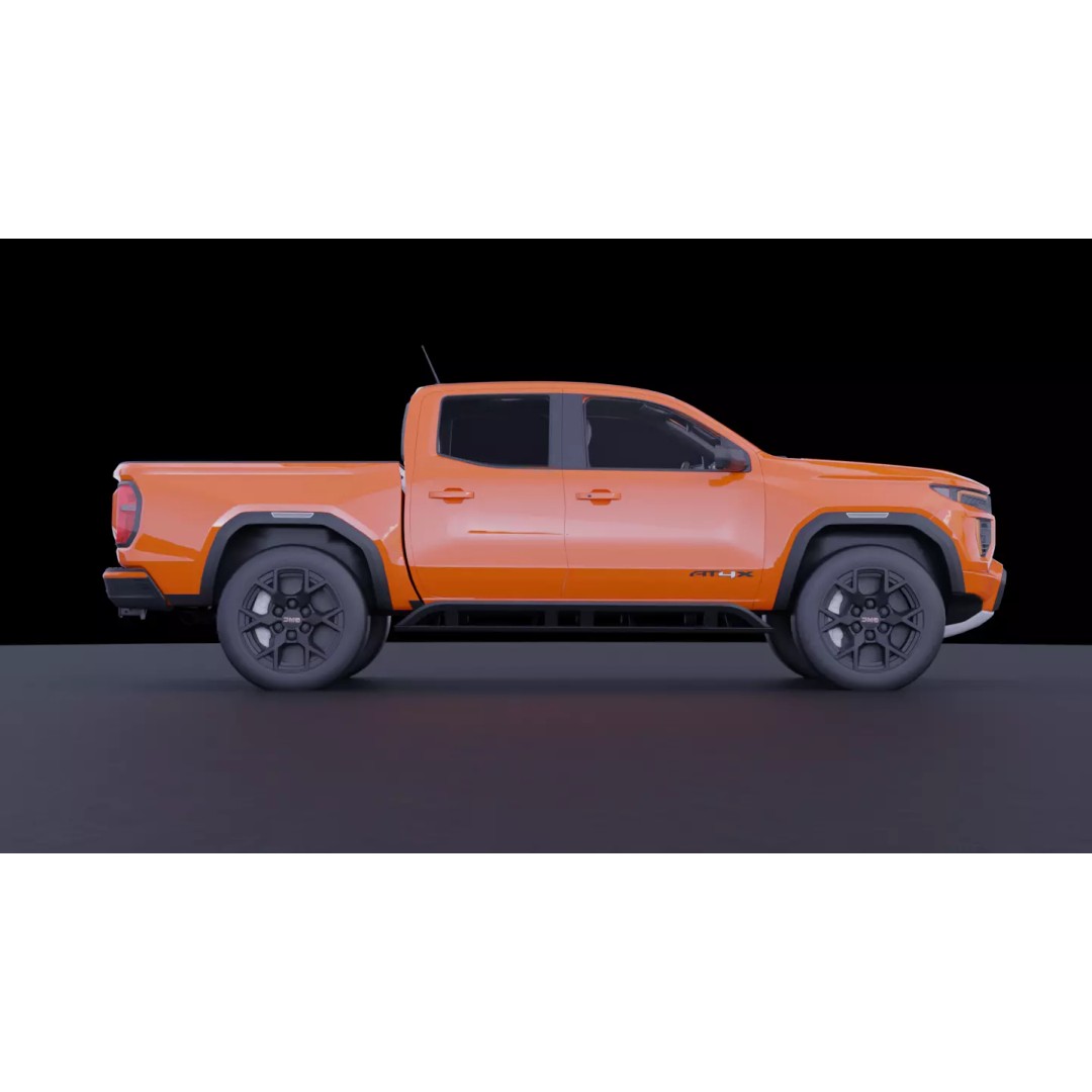 GMC Canyon AT4X 2023 3D Model – High Fidelity Vehicle Asset, FBX, OBJ - View 11