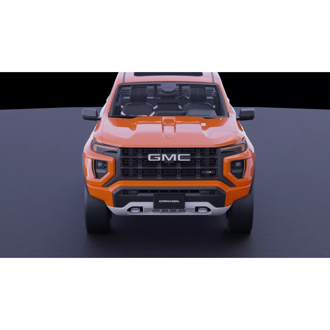 GMC Canyon AT4X 2023 3D Model – High Fidelity Vehicle Asset, FBX, OBJ - View 14