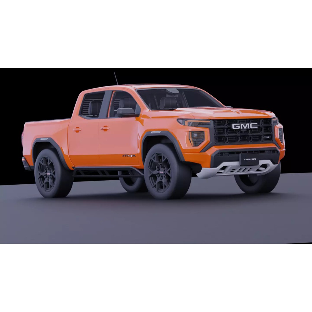 GMC Canyon AT4X 2023 3D Model – High Fidelity Vehicle Asset, FBX, OBJ - View 16
