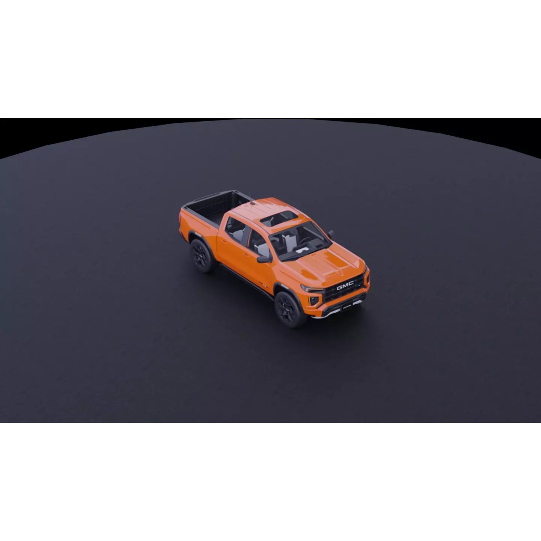 GMC Canyon AT4X 2023 3D Model – High Fidelity Vehicle Asset, FBX, OBJ - View 19