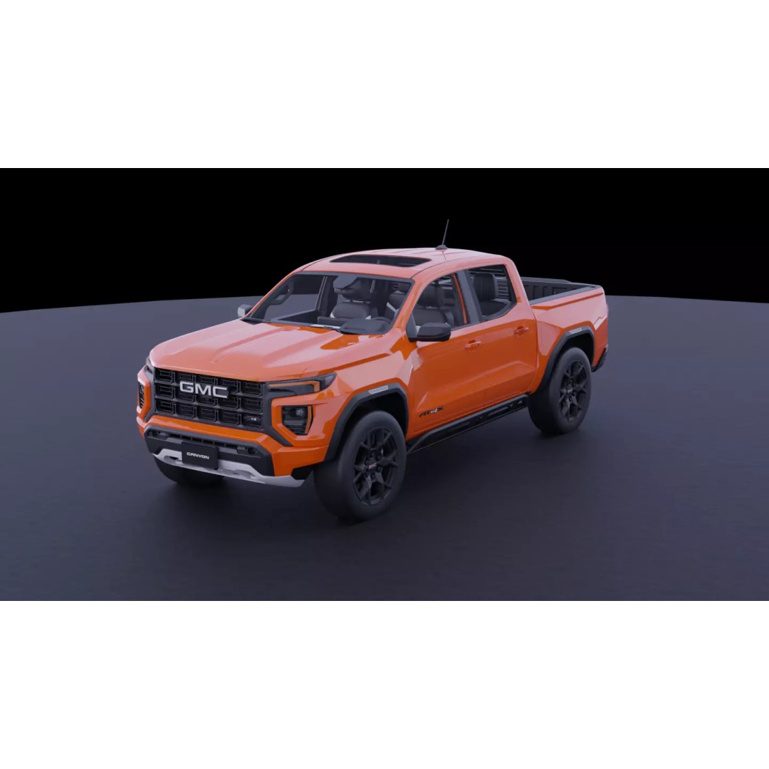 GMC Canyon AT4X 2023 3D Model – High Fidelity Vehicle Asset, FBX, OBJ - View 2