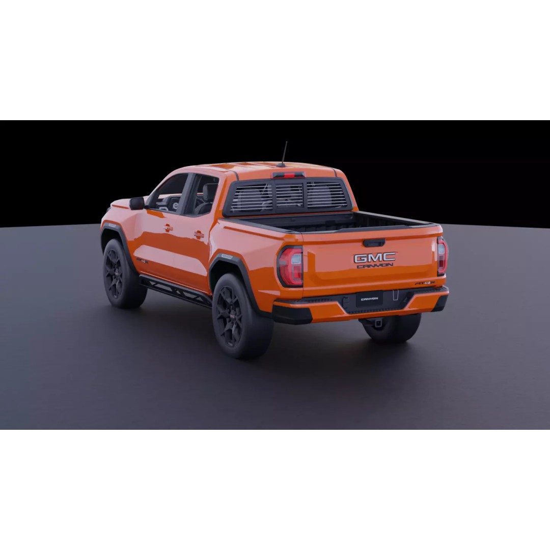 GMC Canyon AT4X 2023 3D Model – High Fidelity Vehicle Asset, FBX, OBJ - View 4