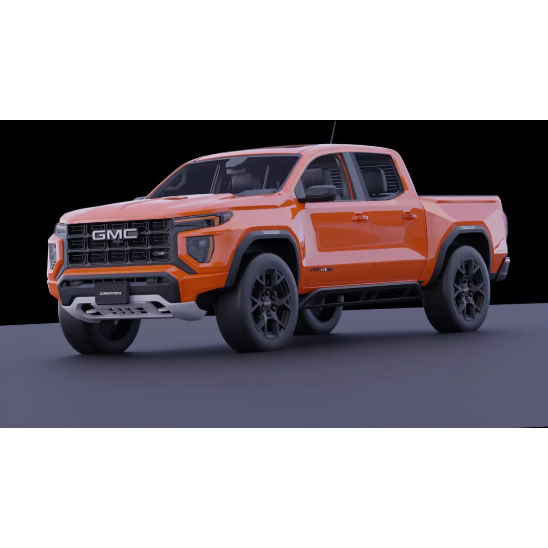 GMC Canyon AT4X 2023 3D Model – High Fidelity Vehicle Asset, FBX, OBJ - View 6