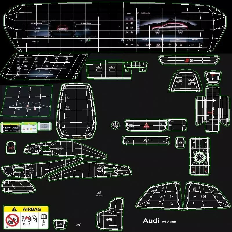 2026 Audi A6 Avant 3D Model – Photorealistic Game-Ready Asset, FBX, OBJ