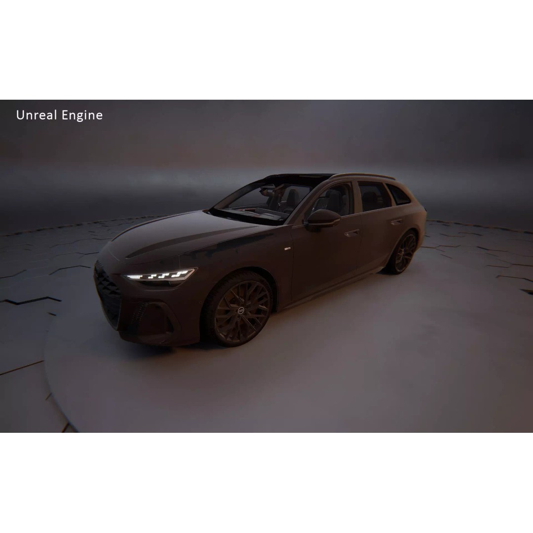 2026 Audi A6 Avant 3D Model – Photorealistic Game-Ready Asset, FBX, OBJ - View 30