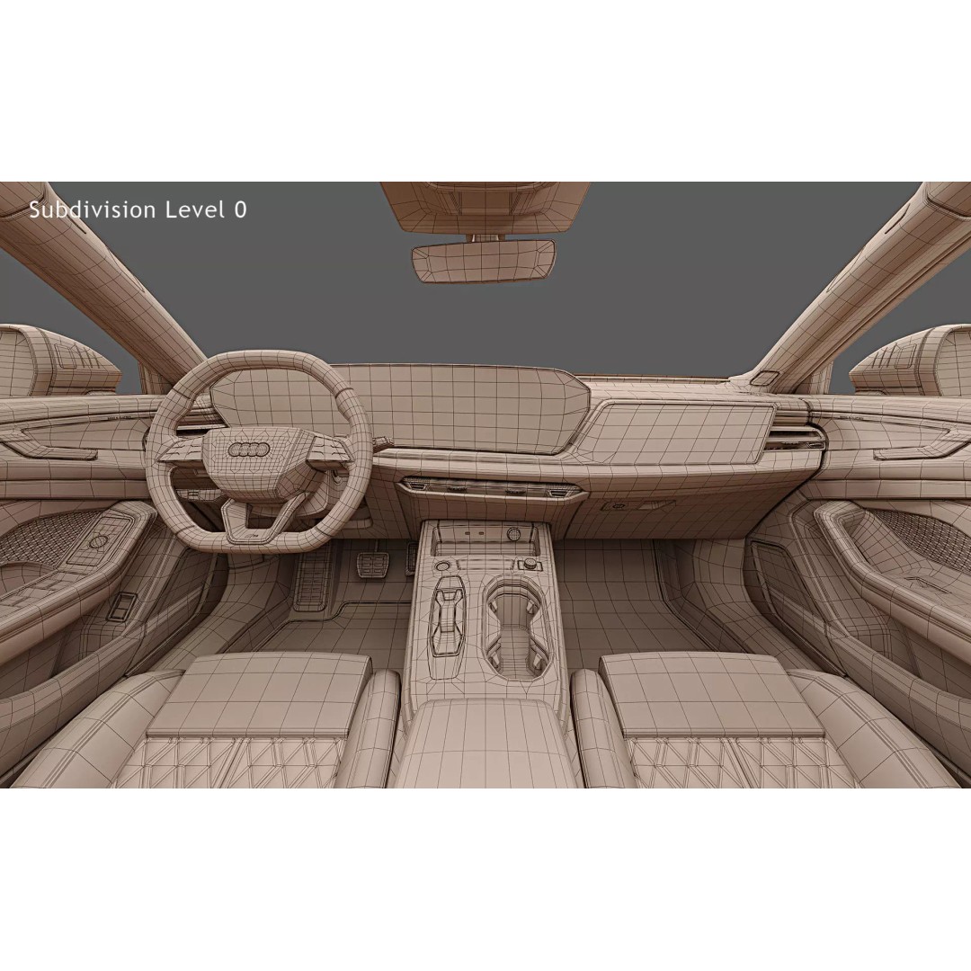 2026 Audi A6 Avant 3D Model – Photorealistic Game-Ready Asset, FBX, OBJ - View 36