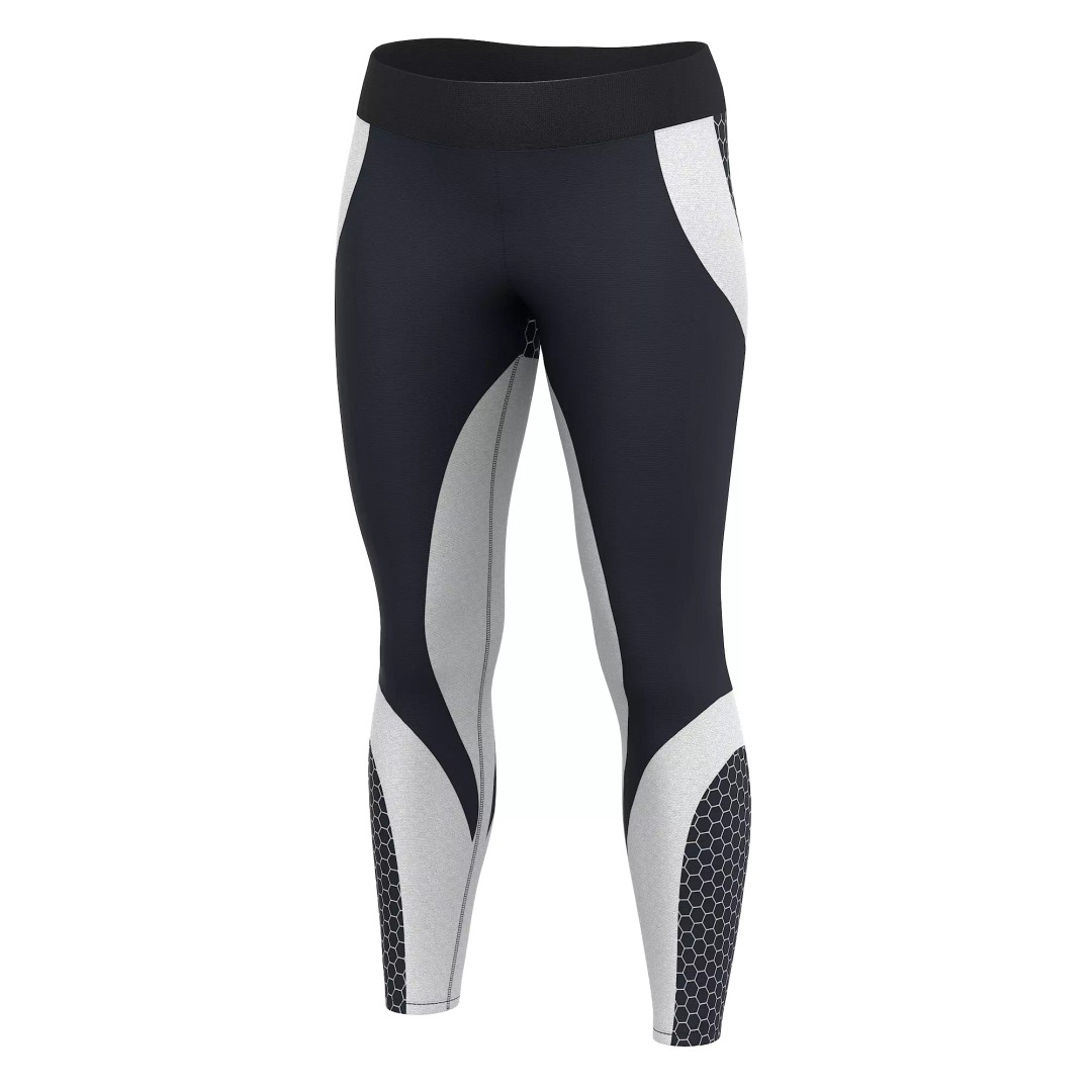 Women Leggings 3D Model – Low Poly Sport Outfit, FBX, OBJ - View 17