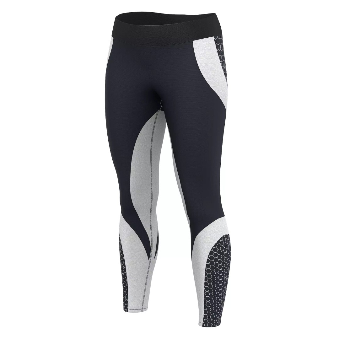 Women Leggings 3D Model – Low Poly Sport Outfit, FBX, OBJ - View 18