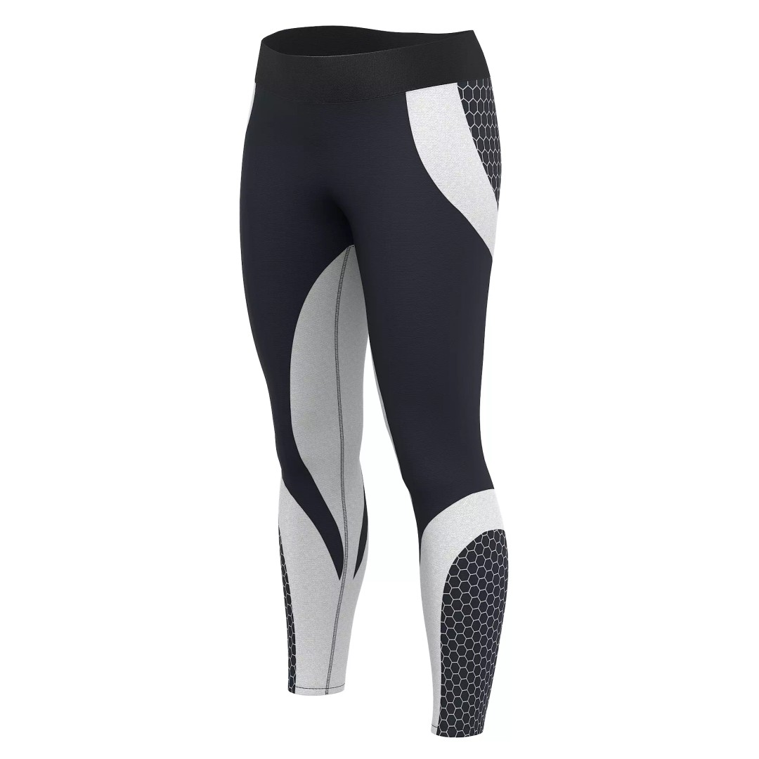 Women Leggings 3D Model – Low Poly Sport Outfit, FBX, OBJ - View 19