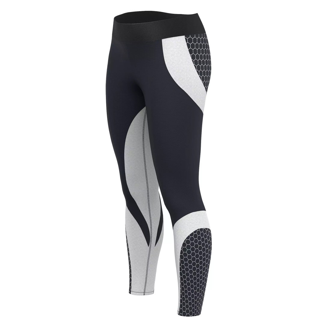 Women Leggings 3D Model – Low Poly Sport Outfit, FBX, OBJ - View 20