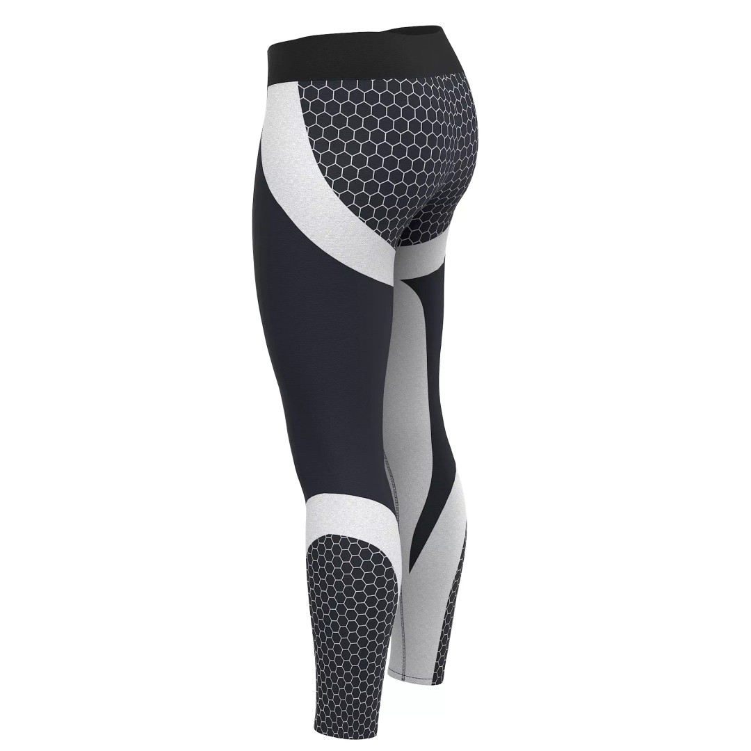 Women Leggings 3D Model – Low Poly Sport Outfit, FBX, OBJ - View 25