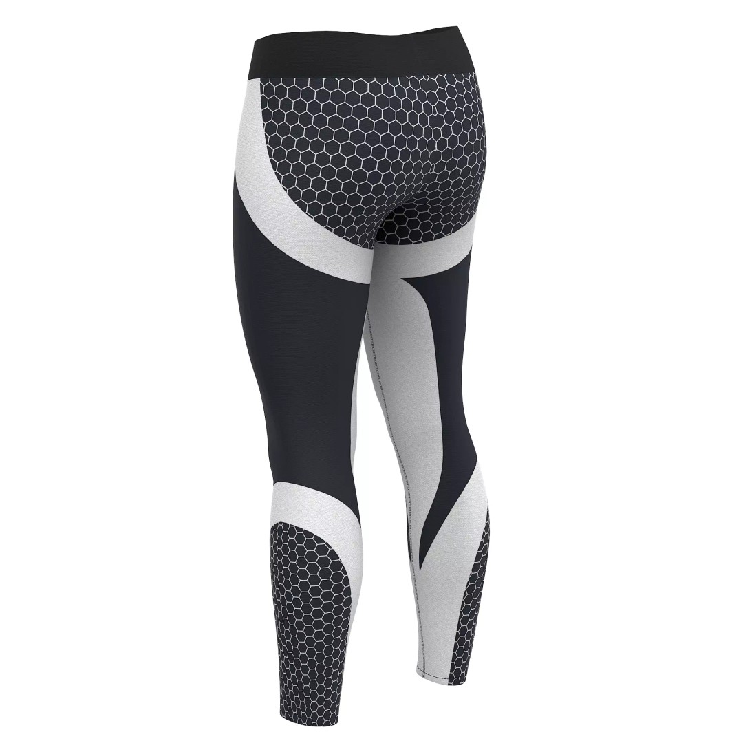 Women Leggings 3D Model – Low Poly Sport Outfit, FBX, OBJ - View 27