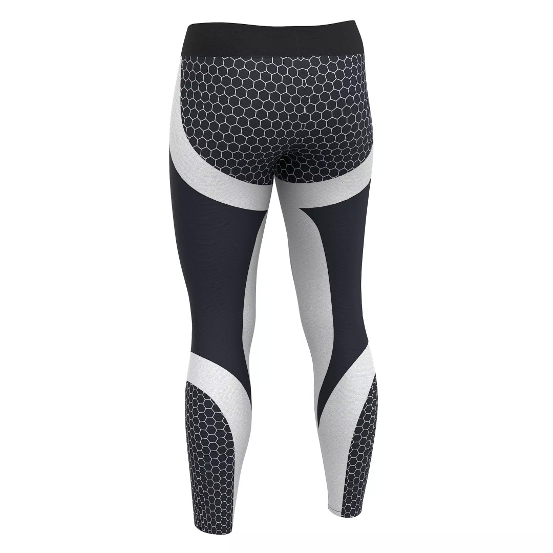 Women Leggings 3D Model – Low Poly Sport Outfit, FBX, OBJ - View 29