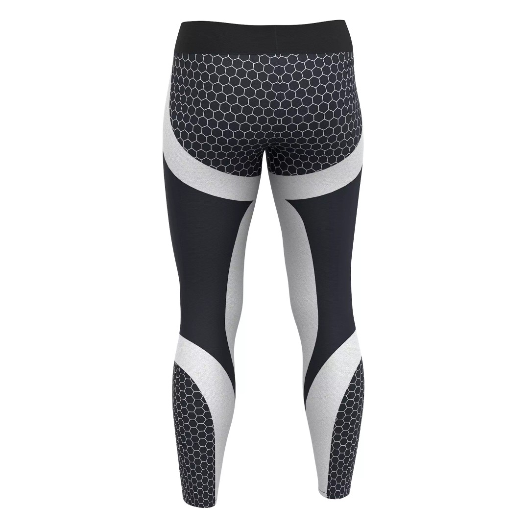 Women Leggings 3D Model – Low Poly Sport Outfit, FBX, OBJ - View 30